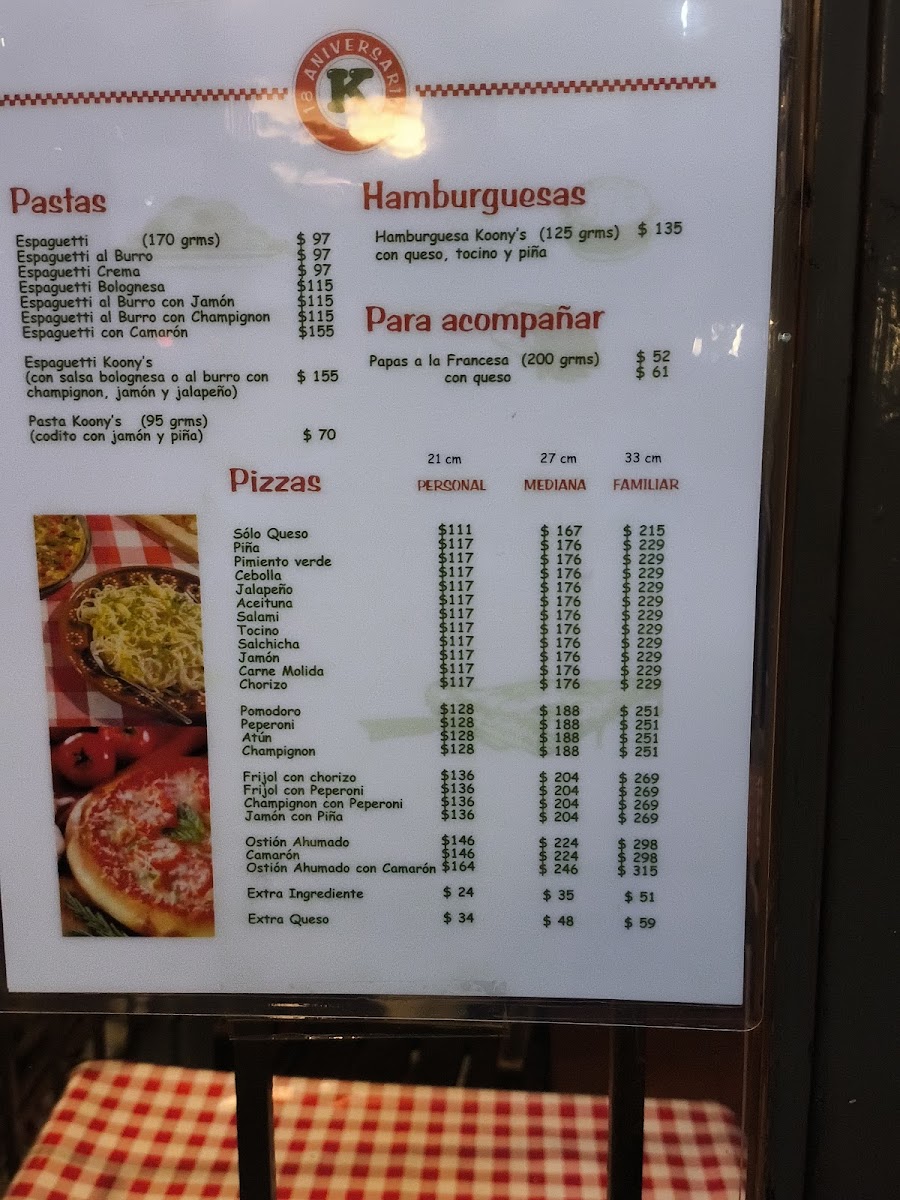Menu Koony's Pizza-4