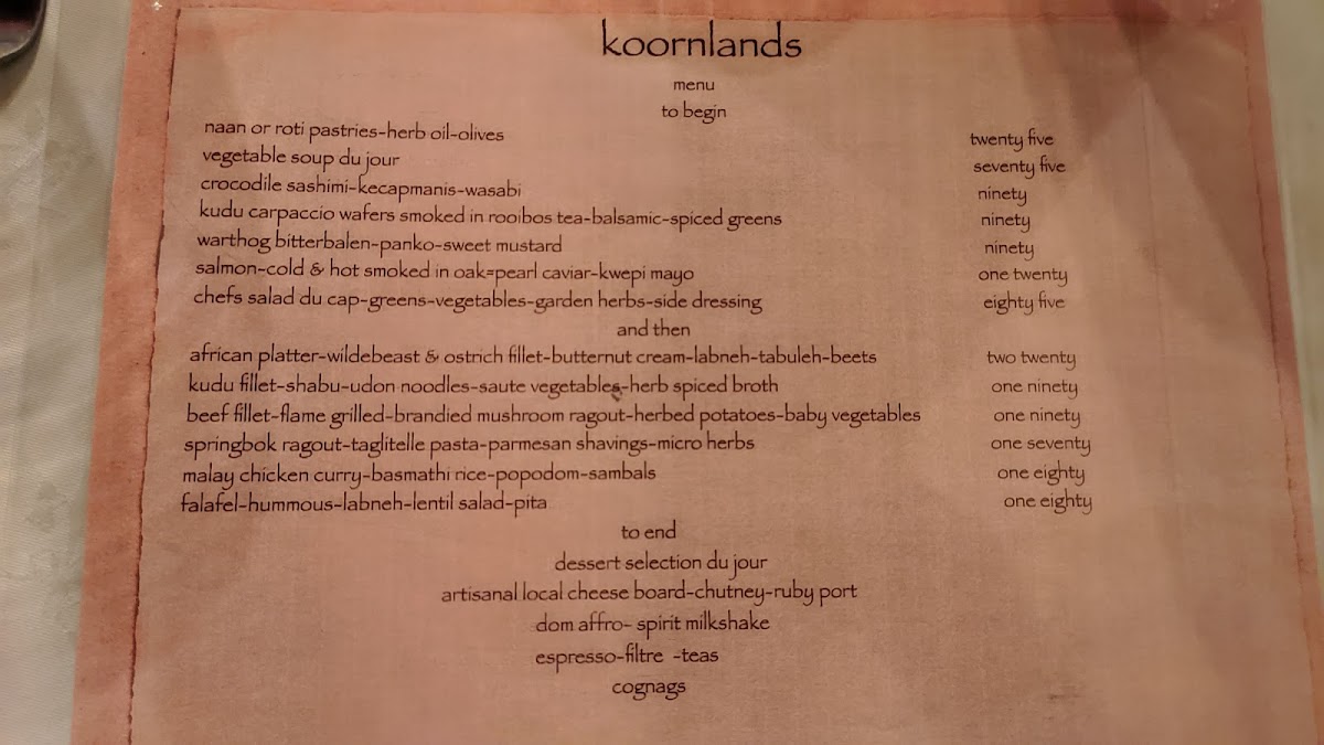 Menu Koornlands Restaurant-3
