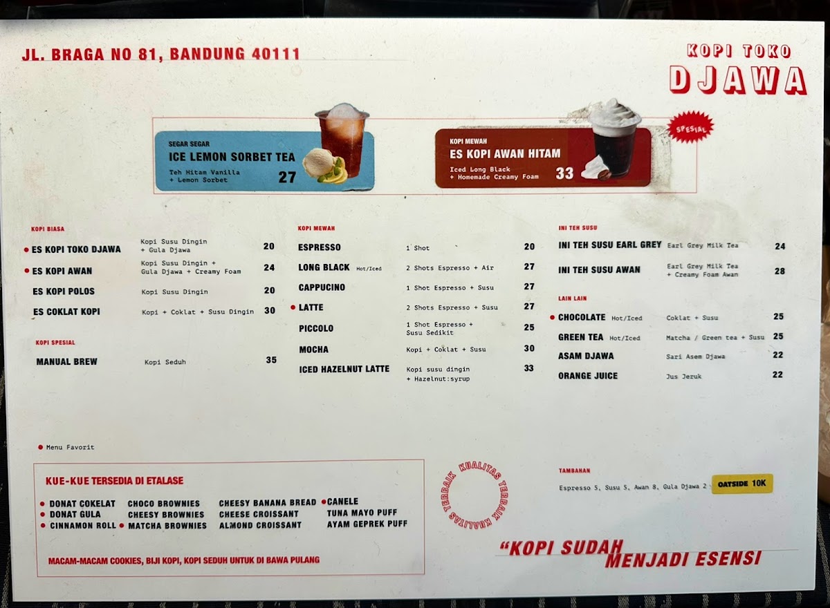 Menu Kopi Toko Djawa (Braga)-5