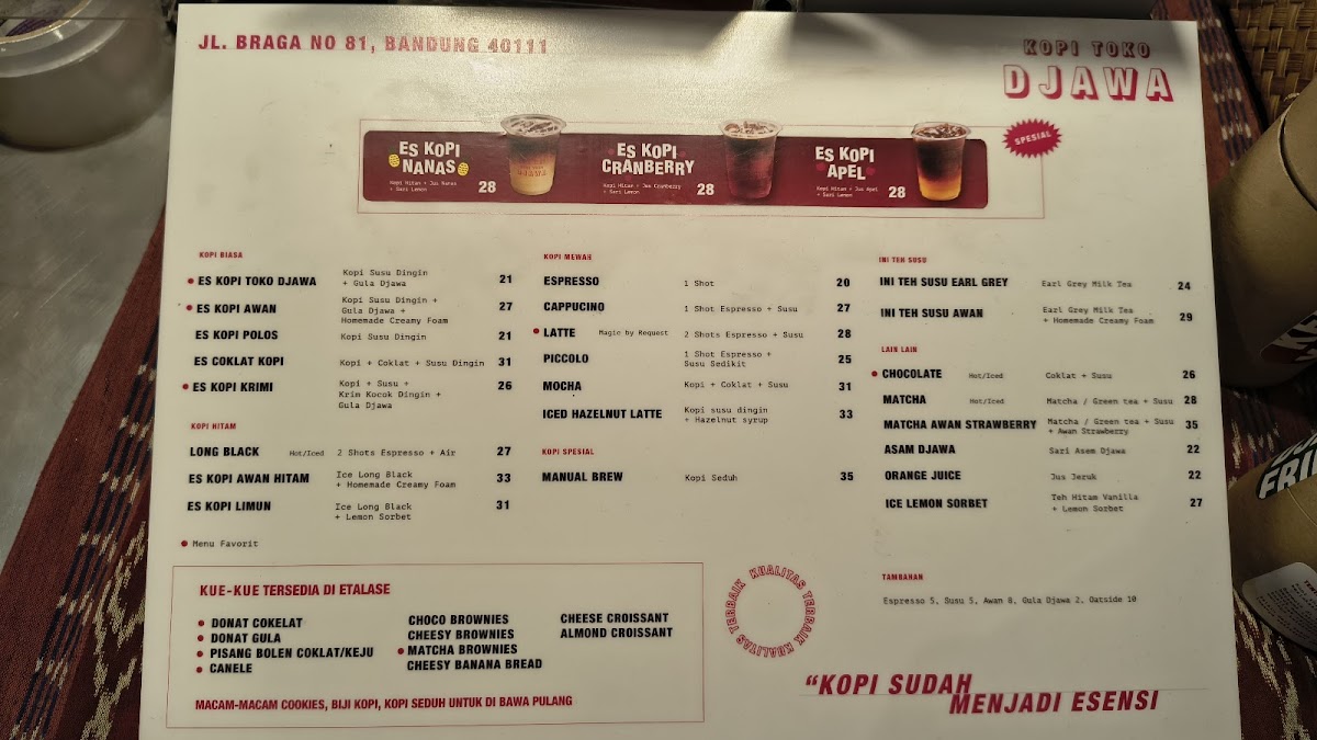 Menu Kopi Toko Djawa (Braga)-6