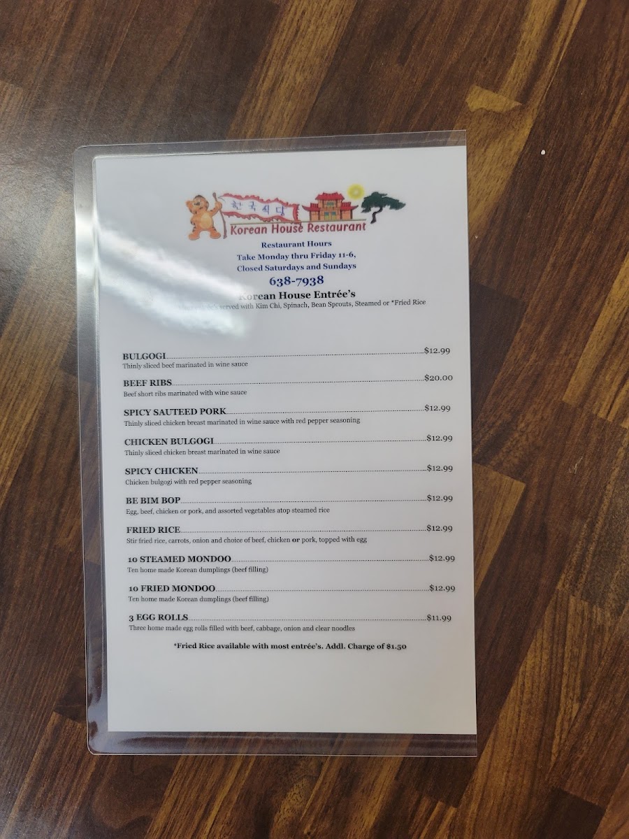 Menu Korean House Restaurant-5
