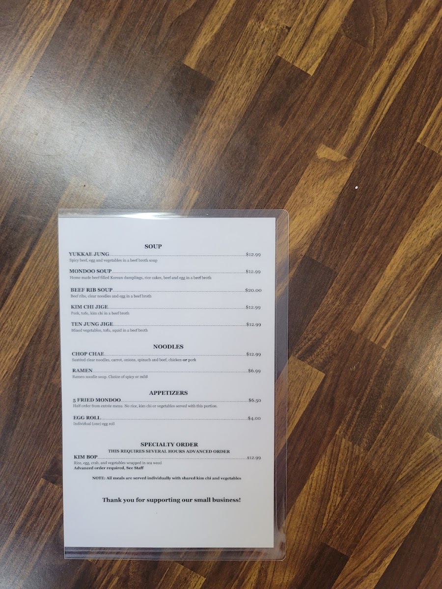 Menu Korean House Restaurant-6