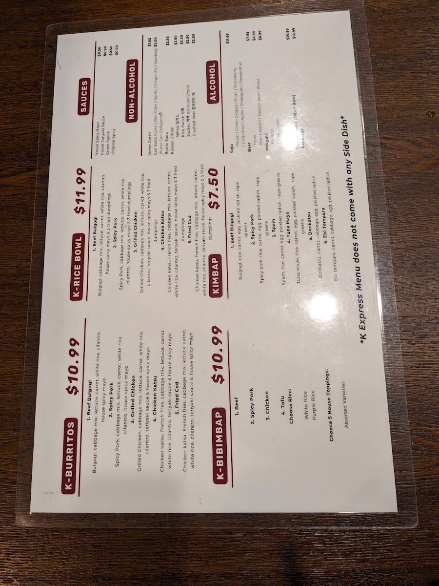 Menu Korean Tofu House Express-2