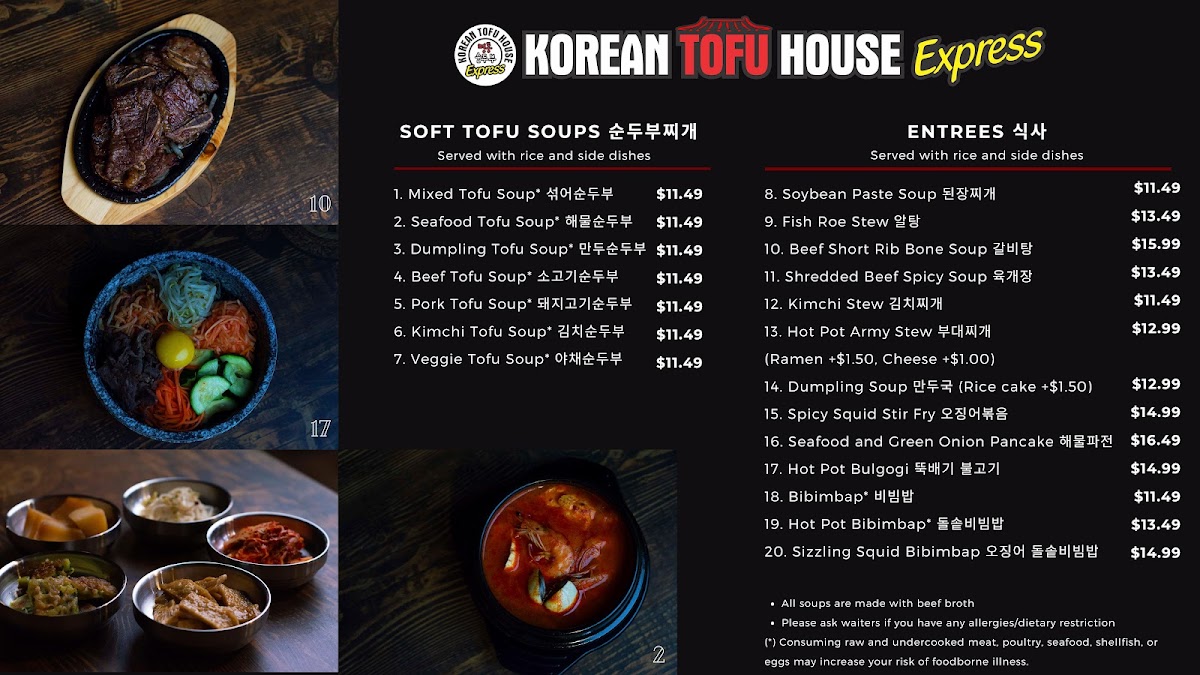 Menu Korean Tofu House Express-4