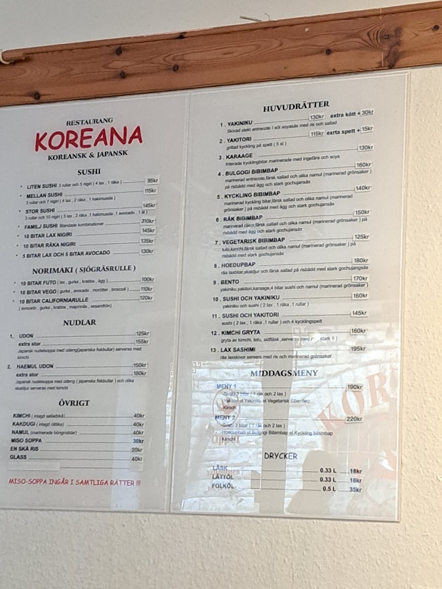 Menu Koreana Restaurant-2