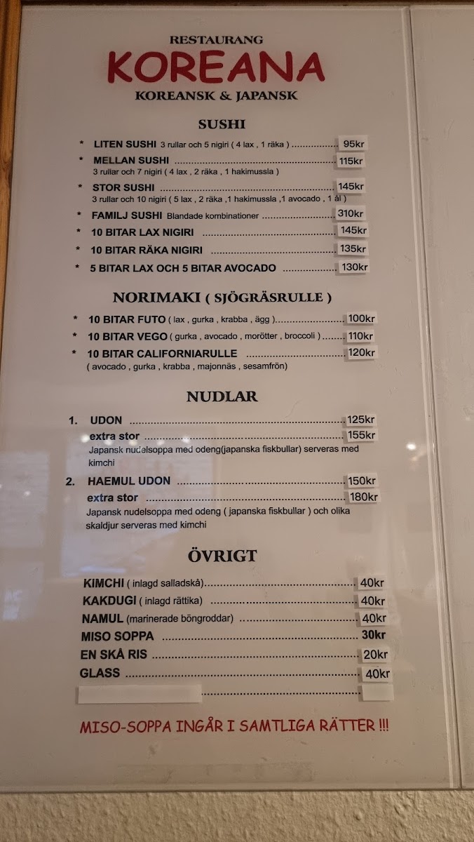 Menu Koreana Restaurant-3