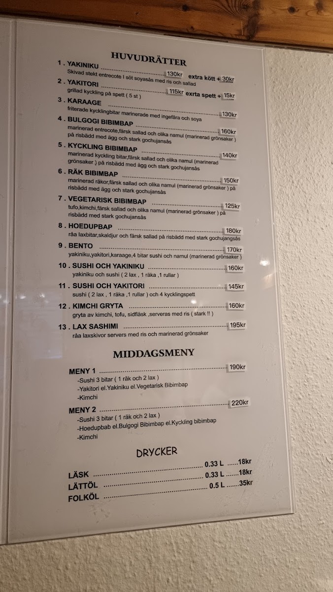 Menu Koreana Restaurant-4