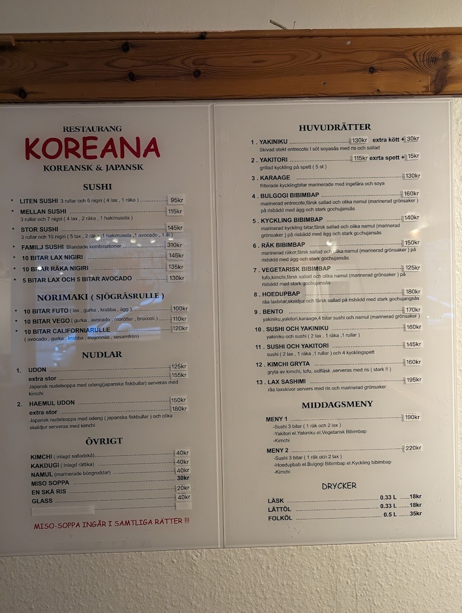 Menu Koreana Restaurant-8