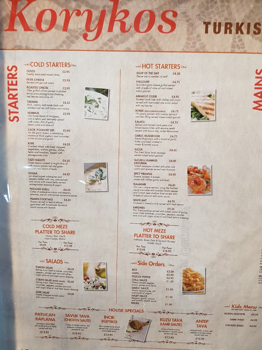 Menu Korykos Turkish Restaurant & Meze Bar-3