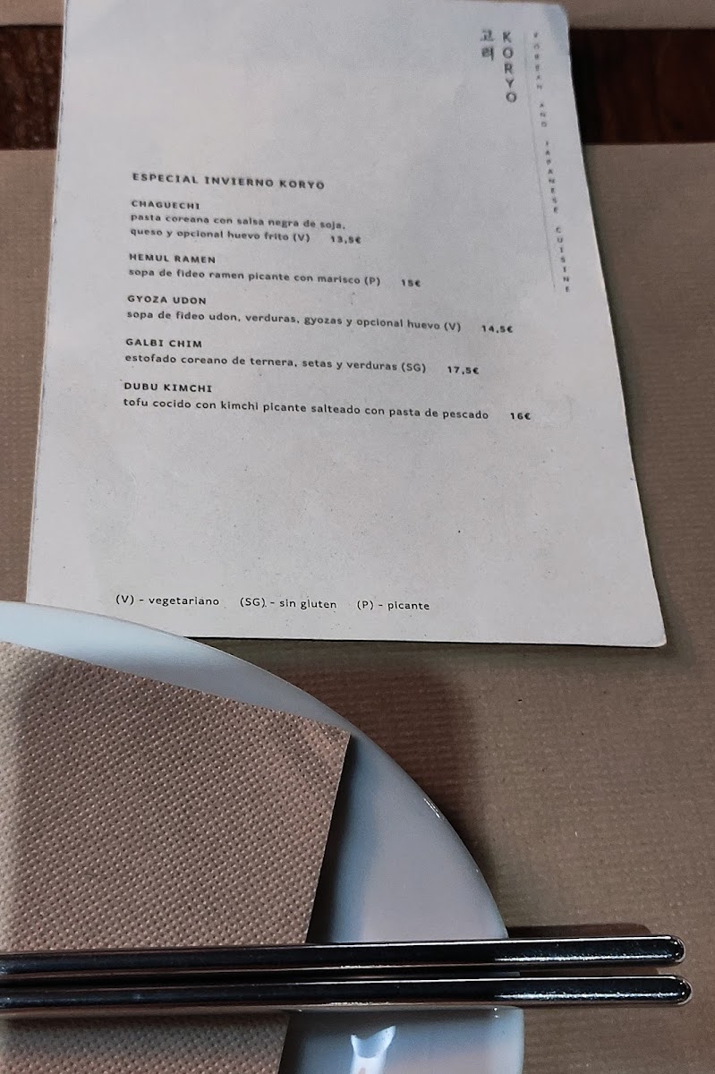 Menu Koryo-10