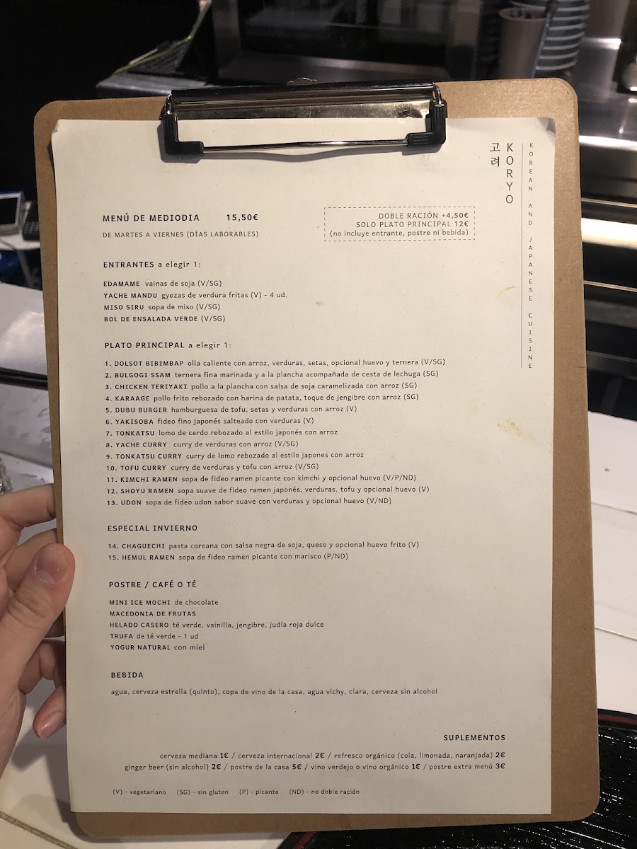 Menu Koryo-9
