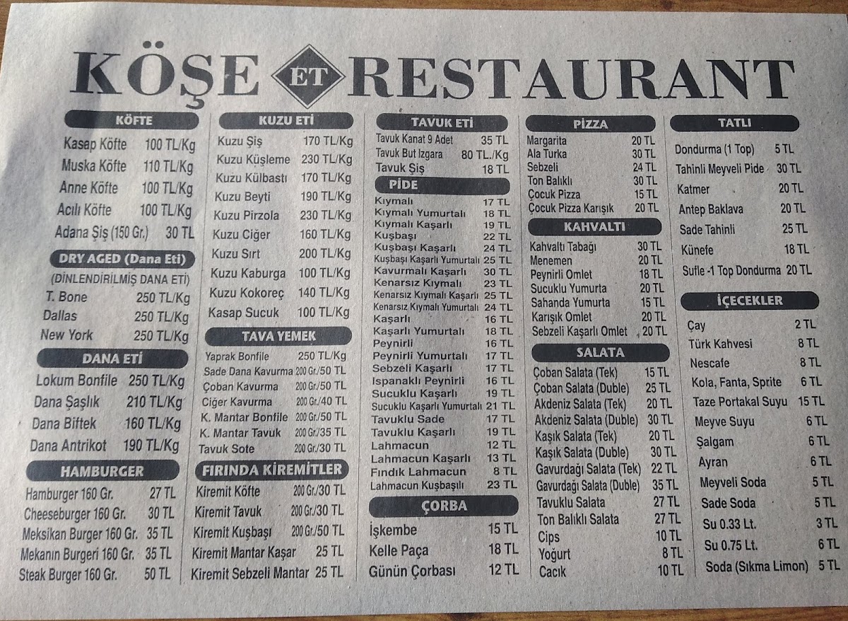 Menu Kose Et Restaurant-4