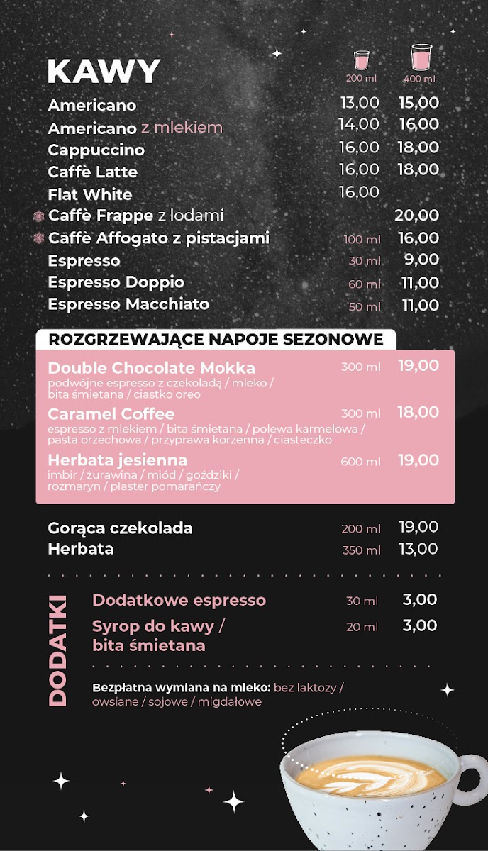 Menu Kosmos: Galaktyka Smaku-1