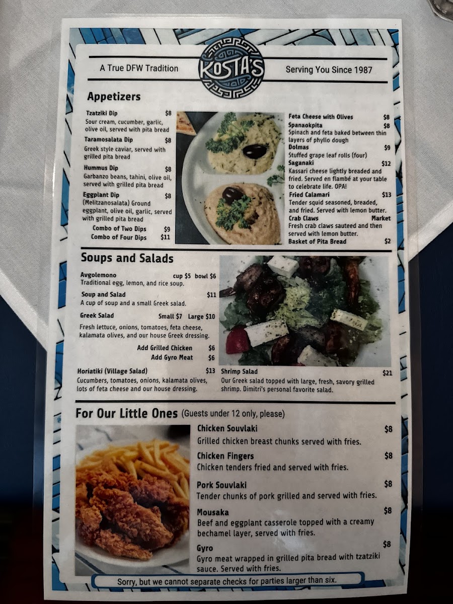 Menu Kostas Greek Cafe-1