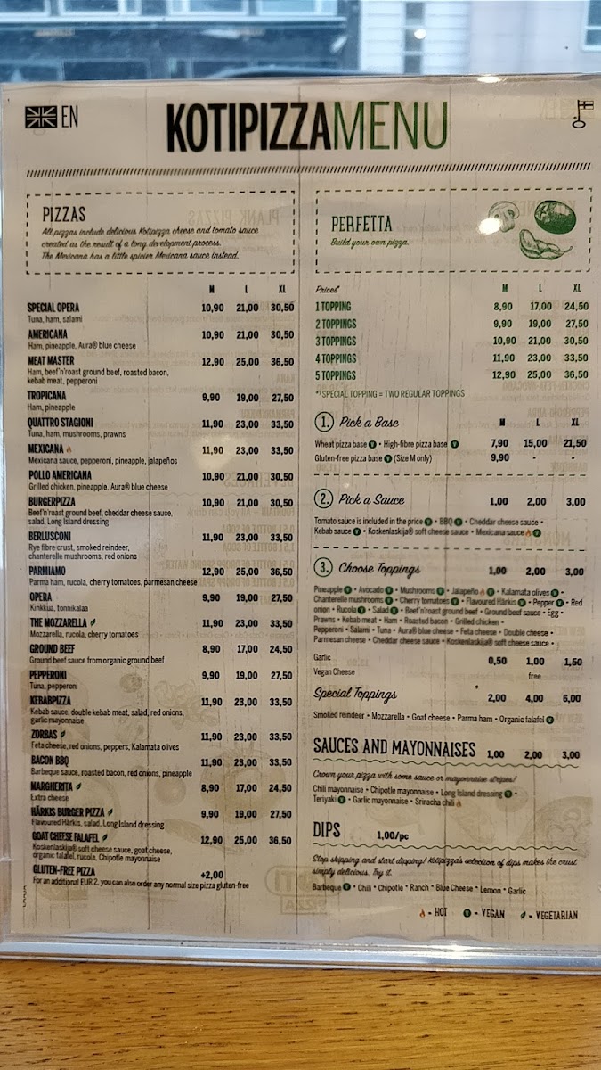 Menu Kotipizza Koskikatu Rovaniemi-9