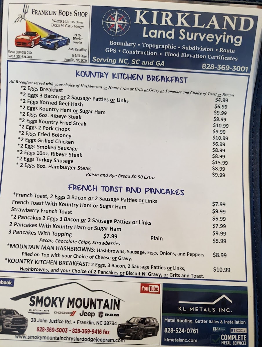 Menu Kountry Kitchen-1