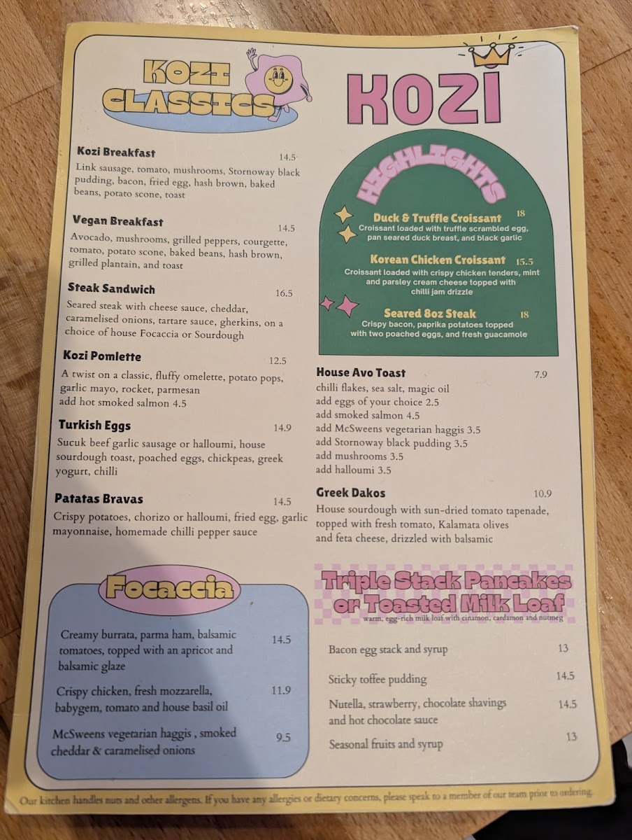 Menu Kozi Cafe-2