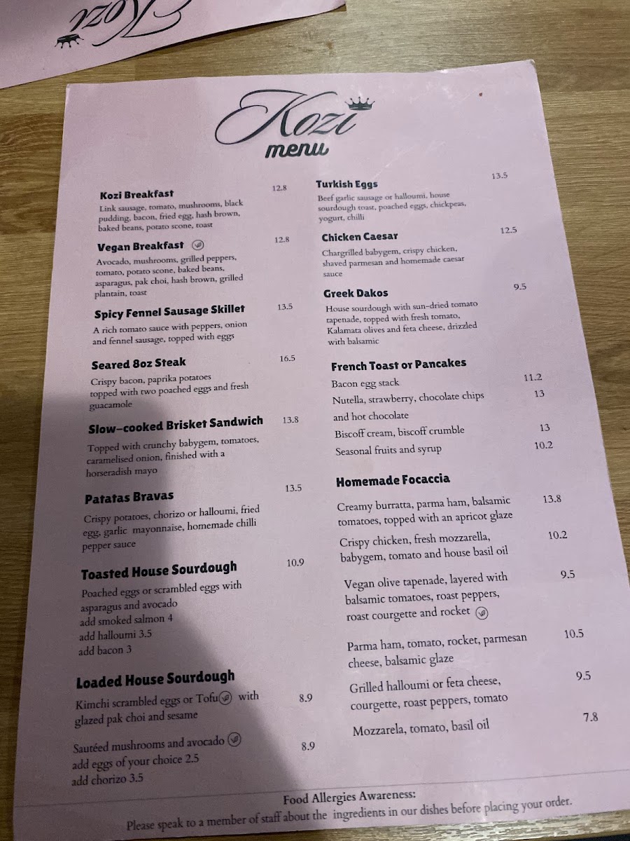 Menu Kozi Cafe-8