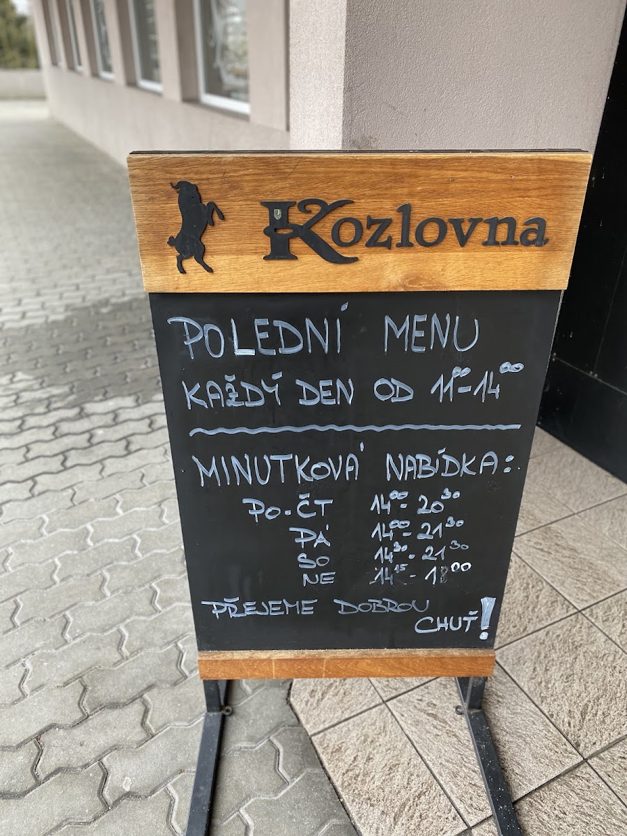 Menu Kozlovna Skleník-5