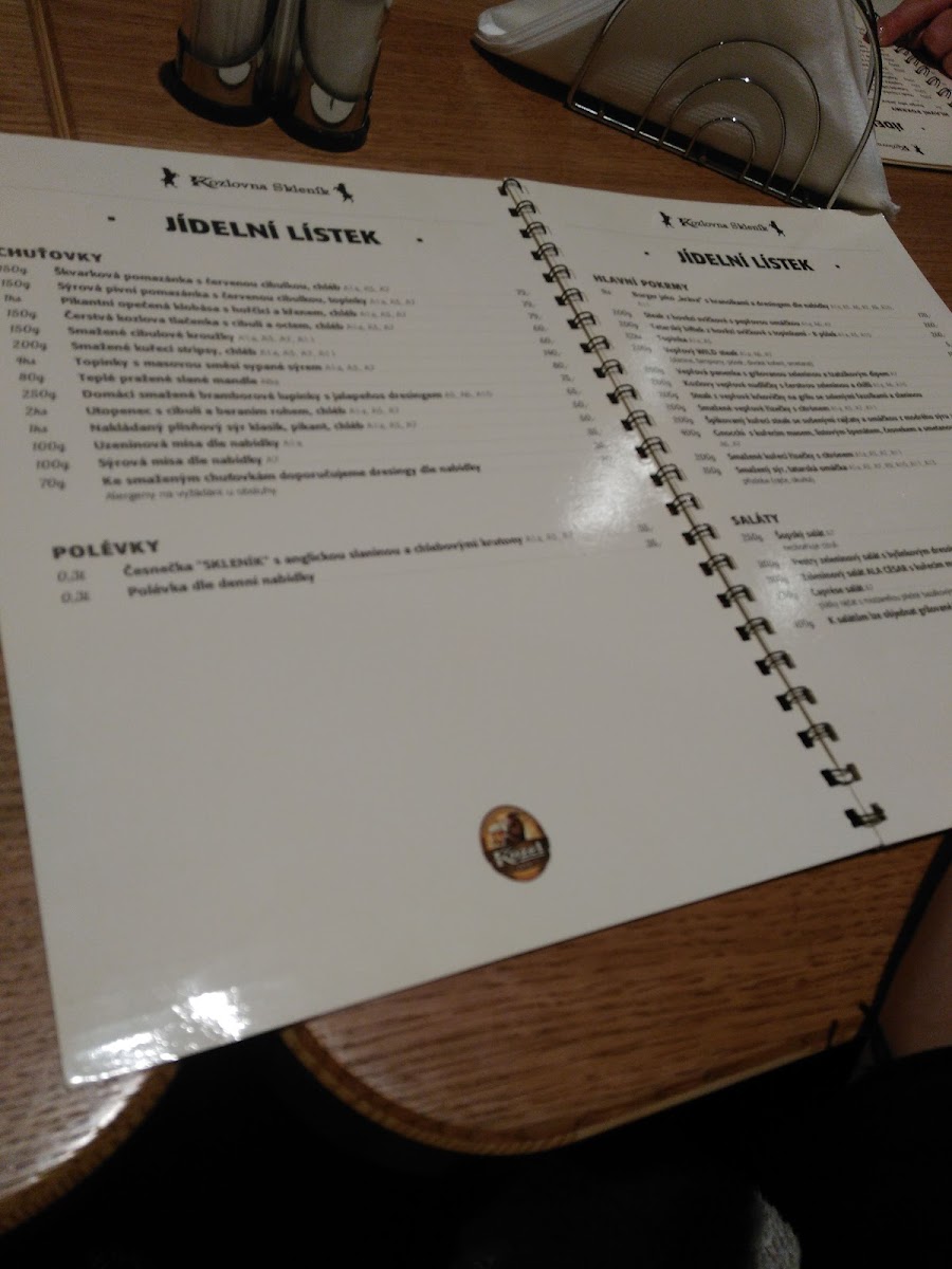 Menu Kozlovna Skleník-7