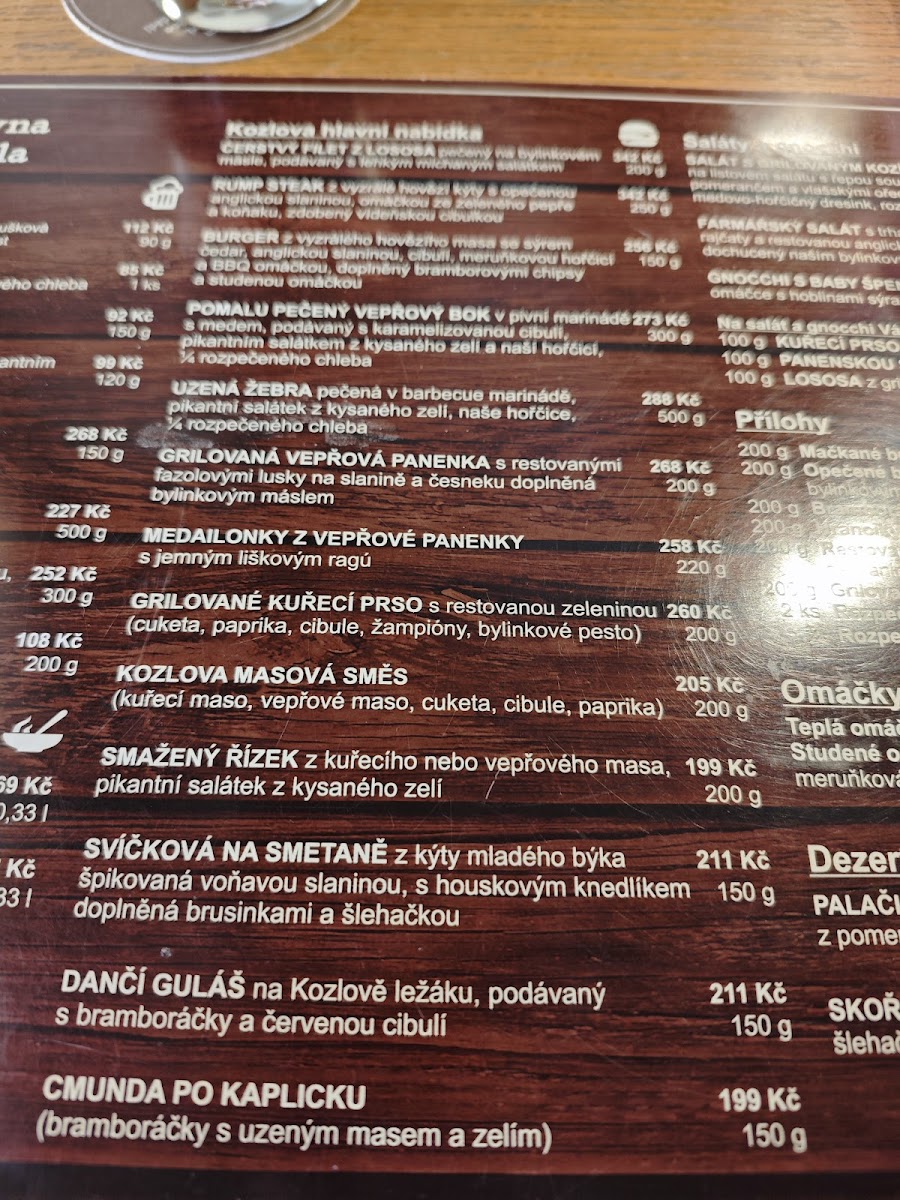 Menu Kozlovna U Anděla-2