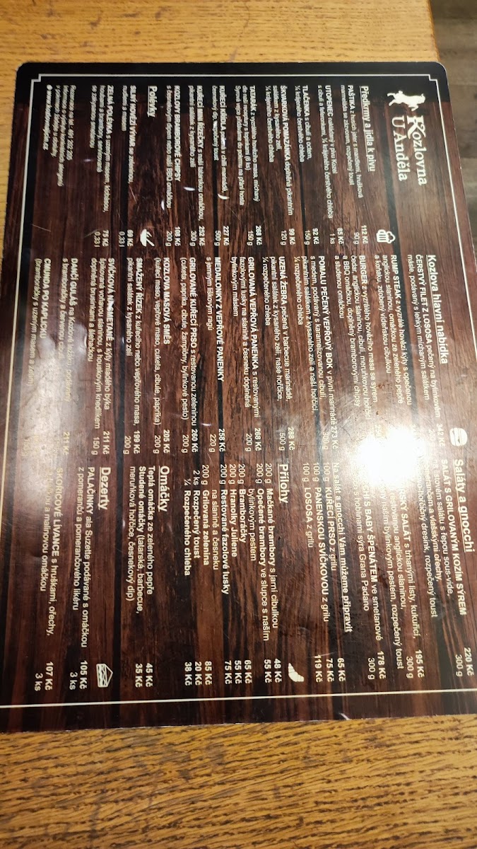 Menu Kozlovna U Anděla-7