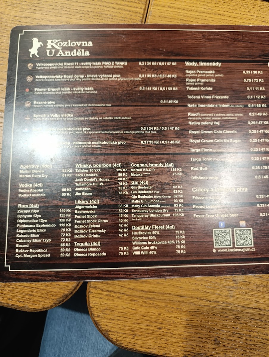 Menu Kozlovna U Anděla-9