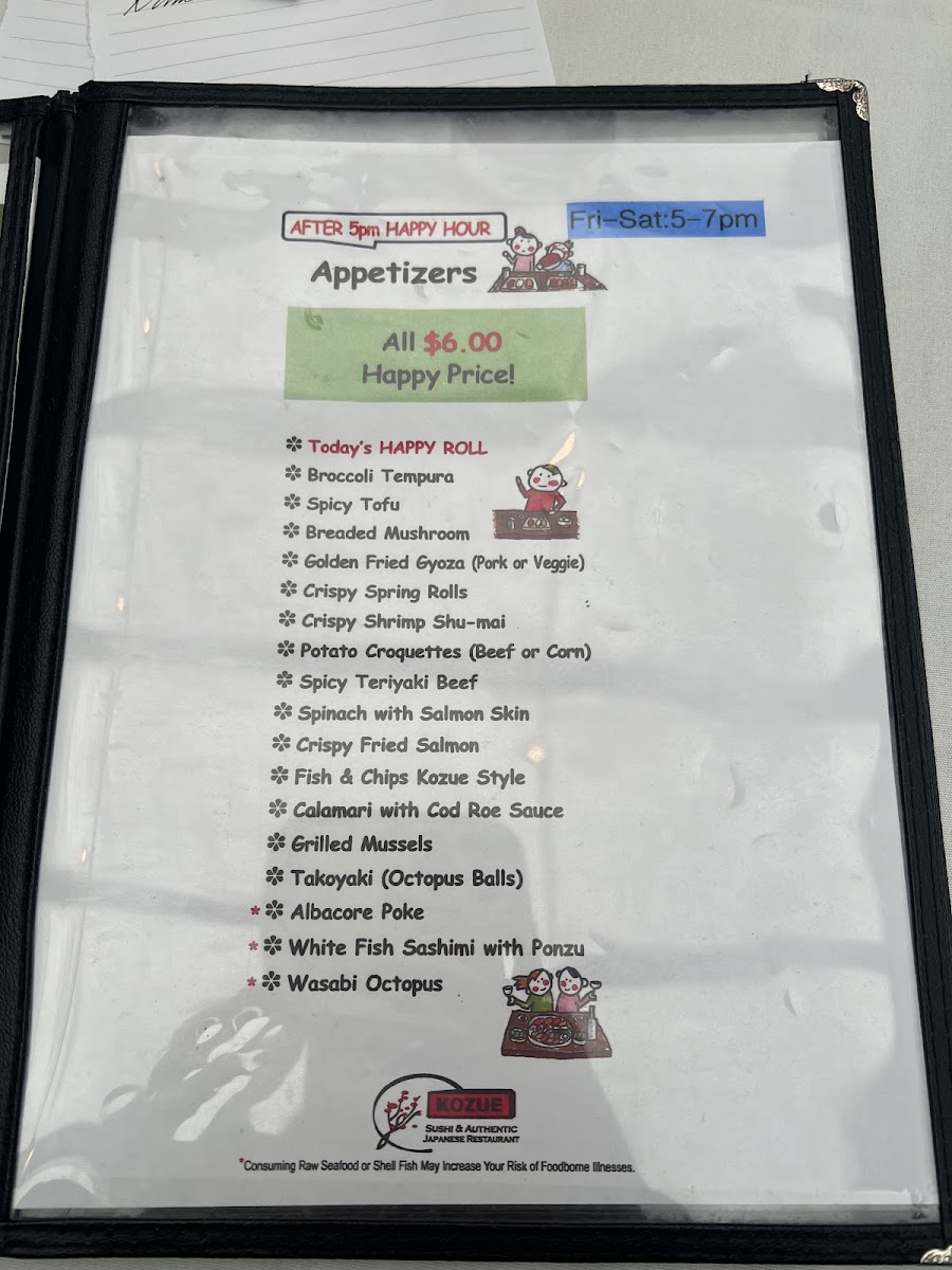 Menu Kozue-8