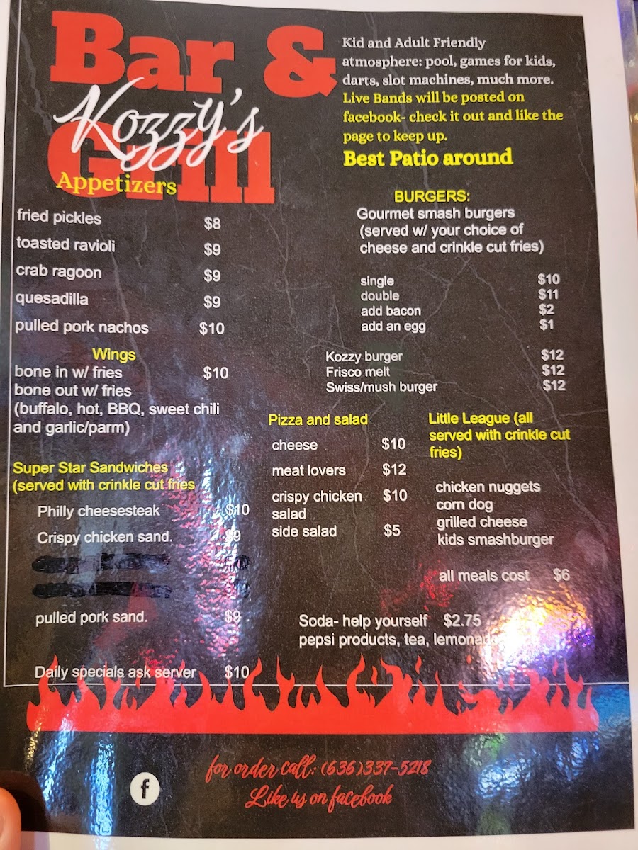 Menu Kozzys-2