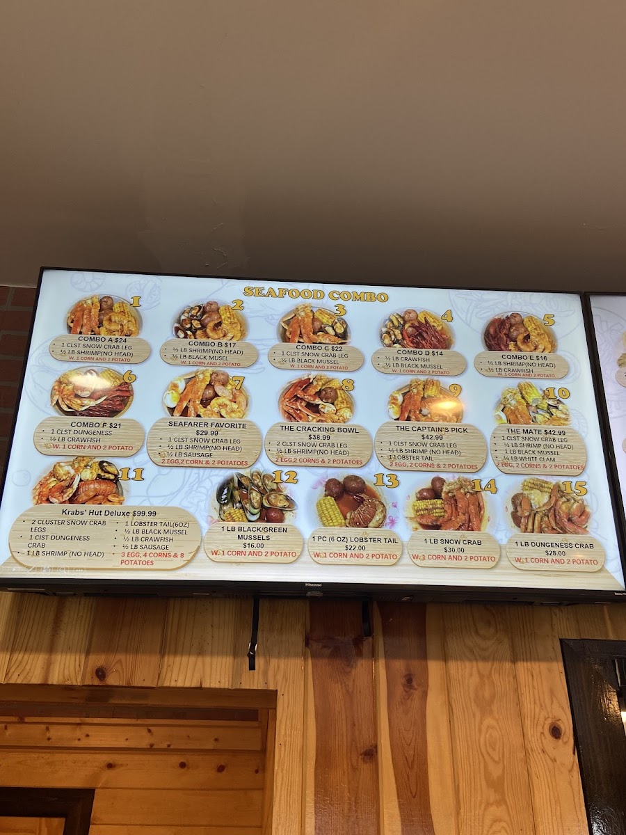 Menu Krabs Hut-1