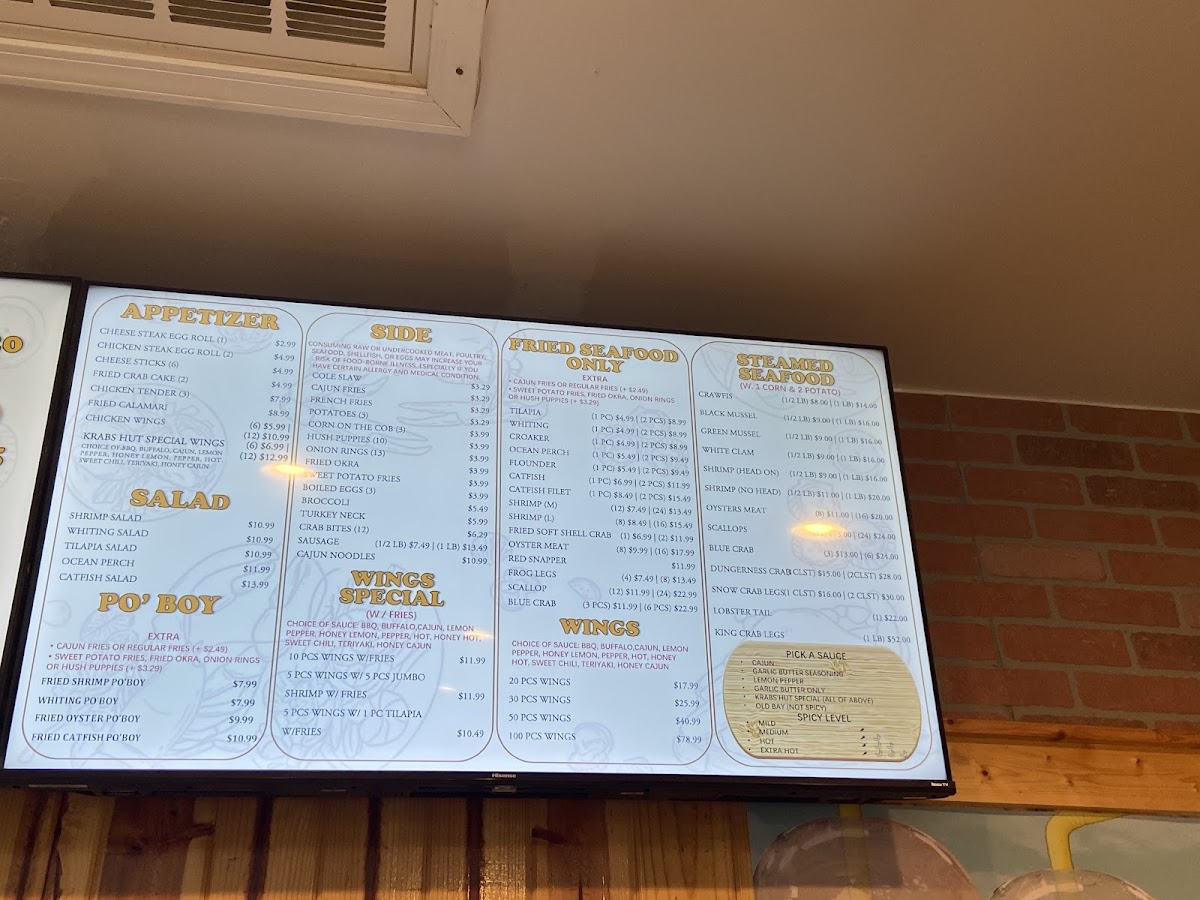Menu Krabs Hut-3