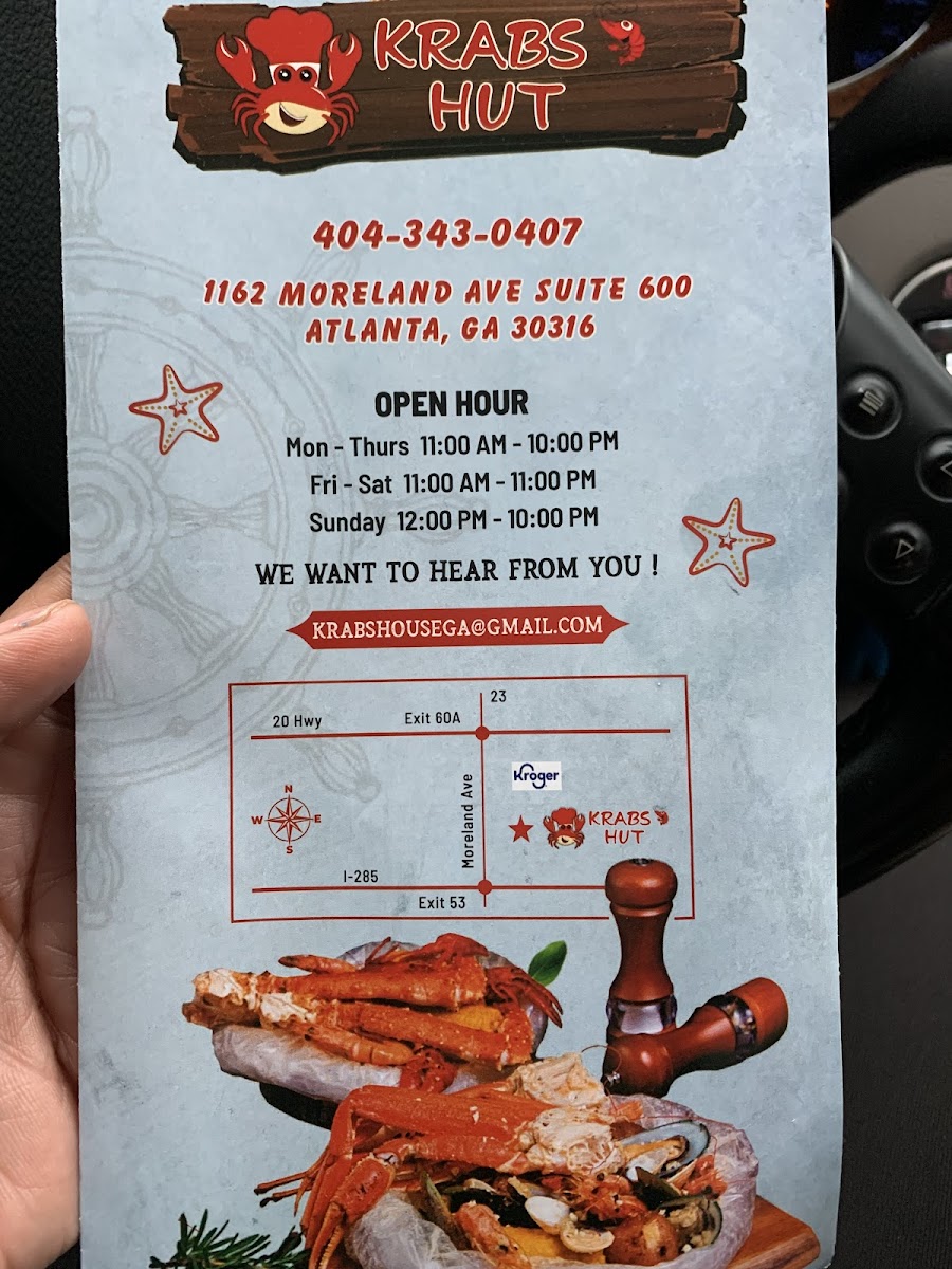 Menu Krabs Hut-5