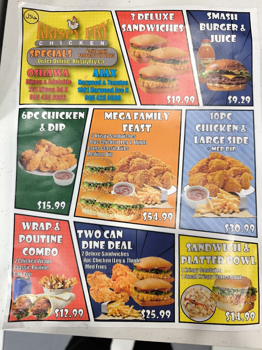 Menu Krispy Fry Oshawa-2