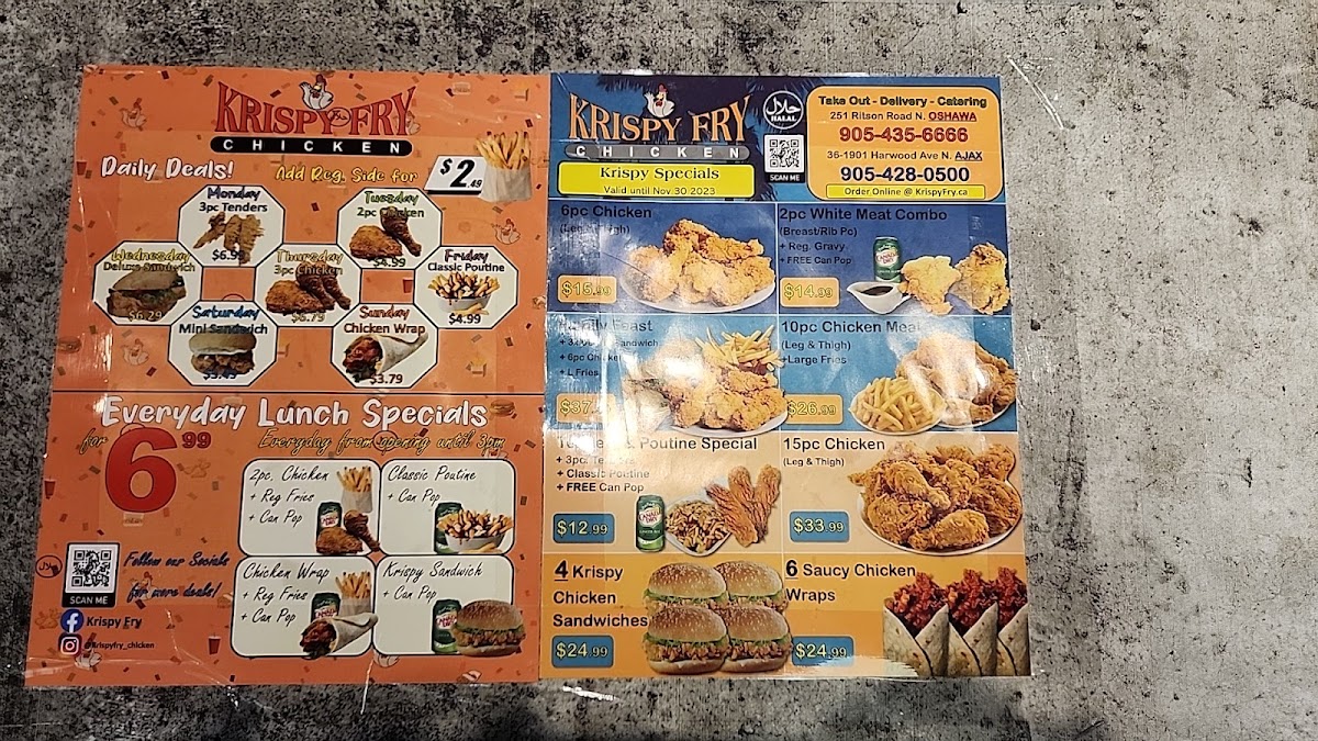 Menu Krispy Fry Oshawa-7