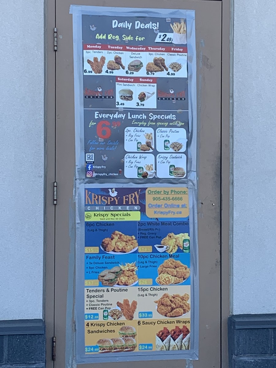 Menu Krispy Fry Oshawa-8