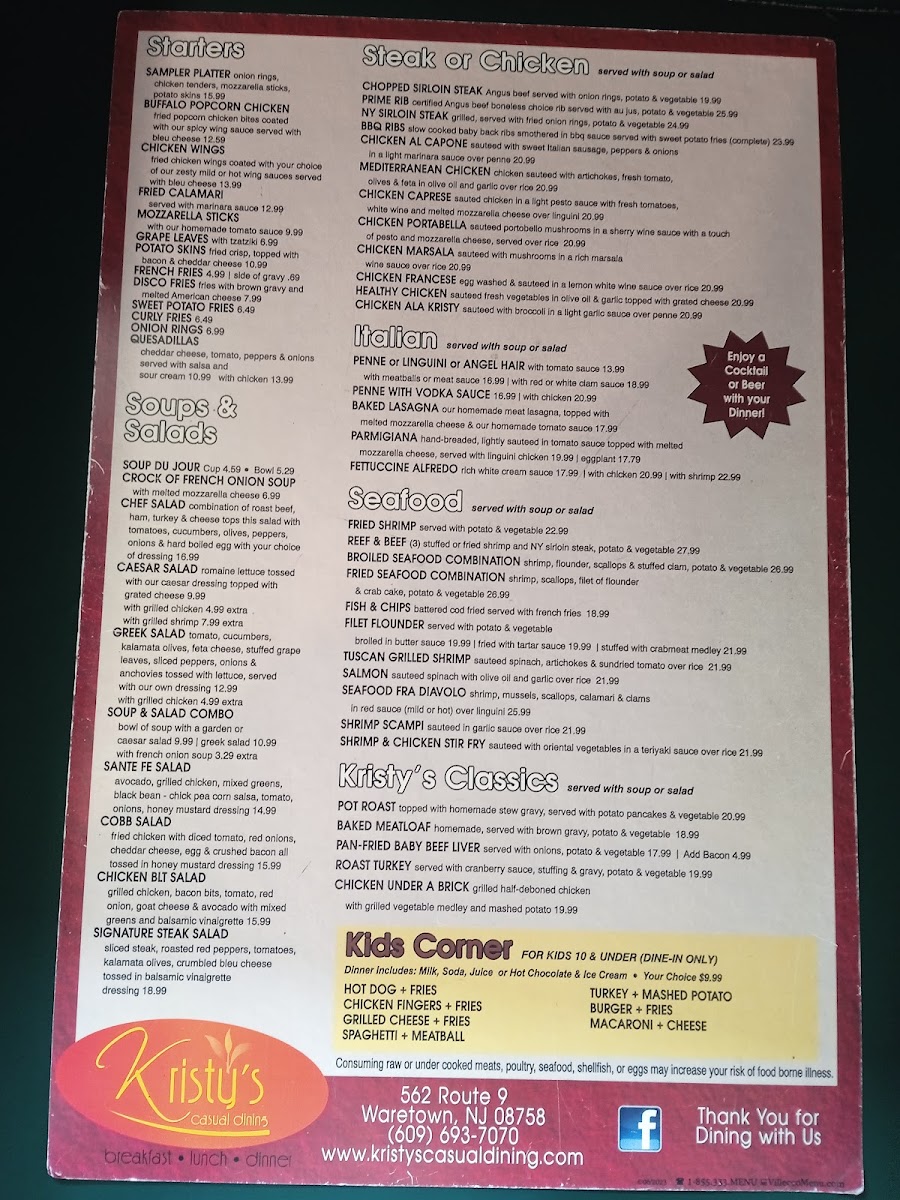 Menu Kristy's Casual Dining-2