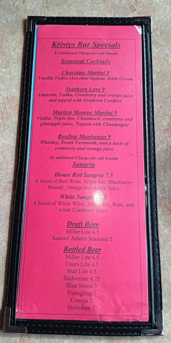 Menu Kristy's Casual Dining-4