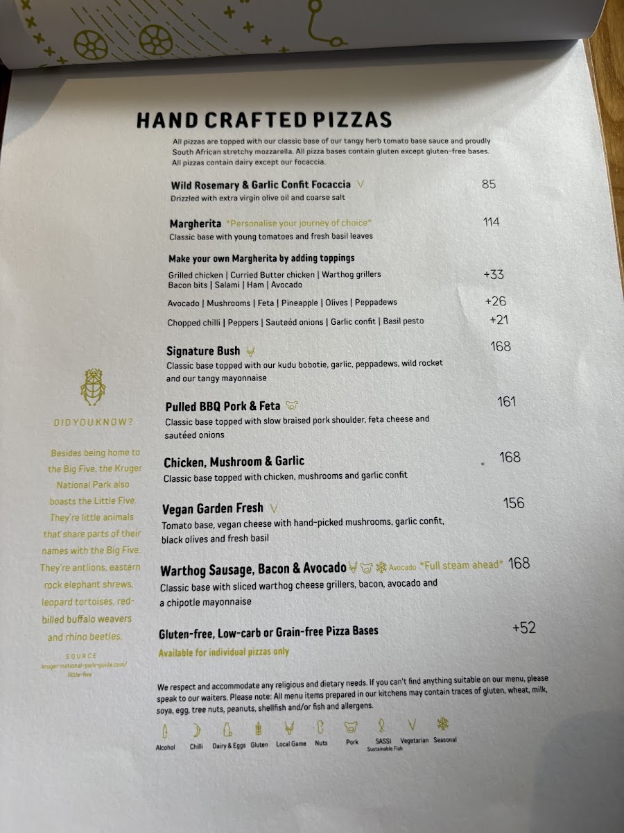 Menu Kruger Station Restaurant @ Skukuza Rest Camp-3