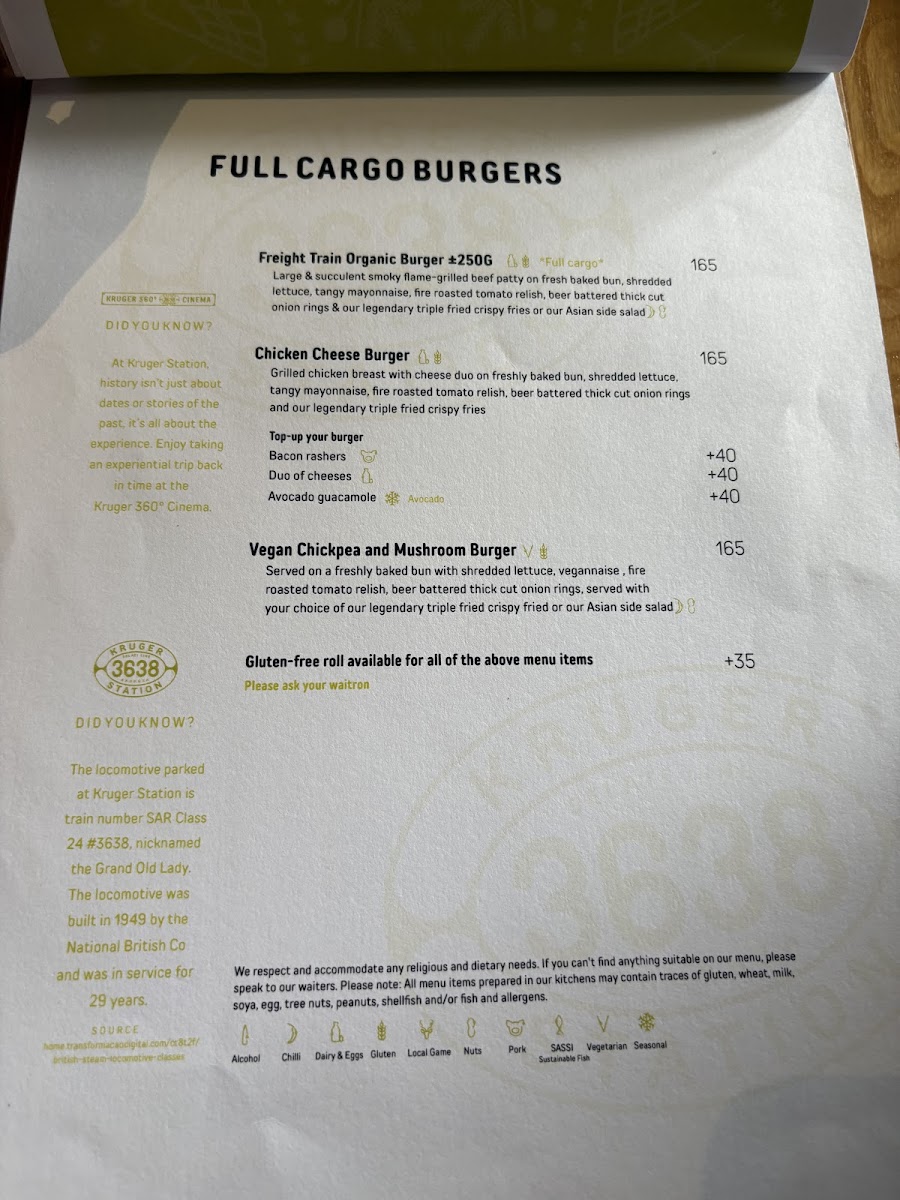 Menu Kruger Station Restaurant @ Skukuza Rest Camp-4