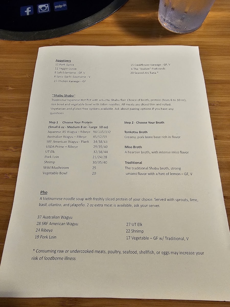 Menu Kuchu Shabu-5