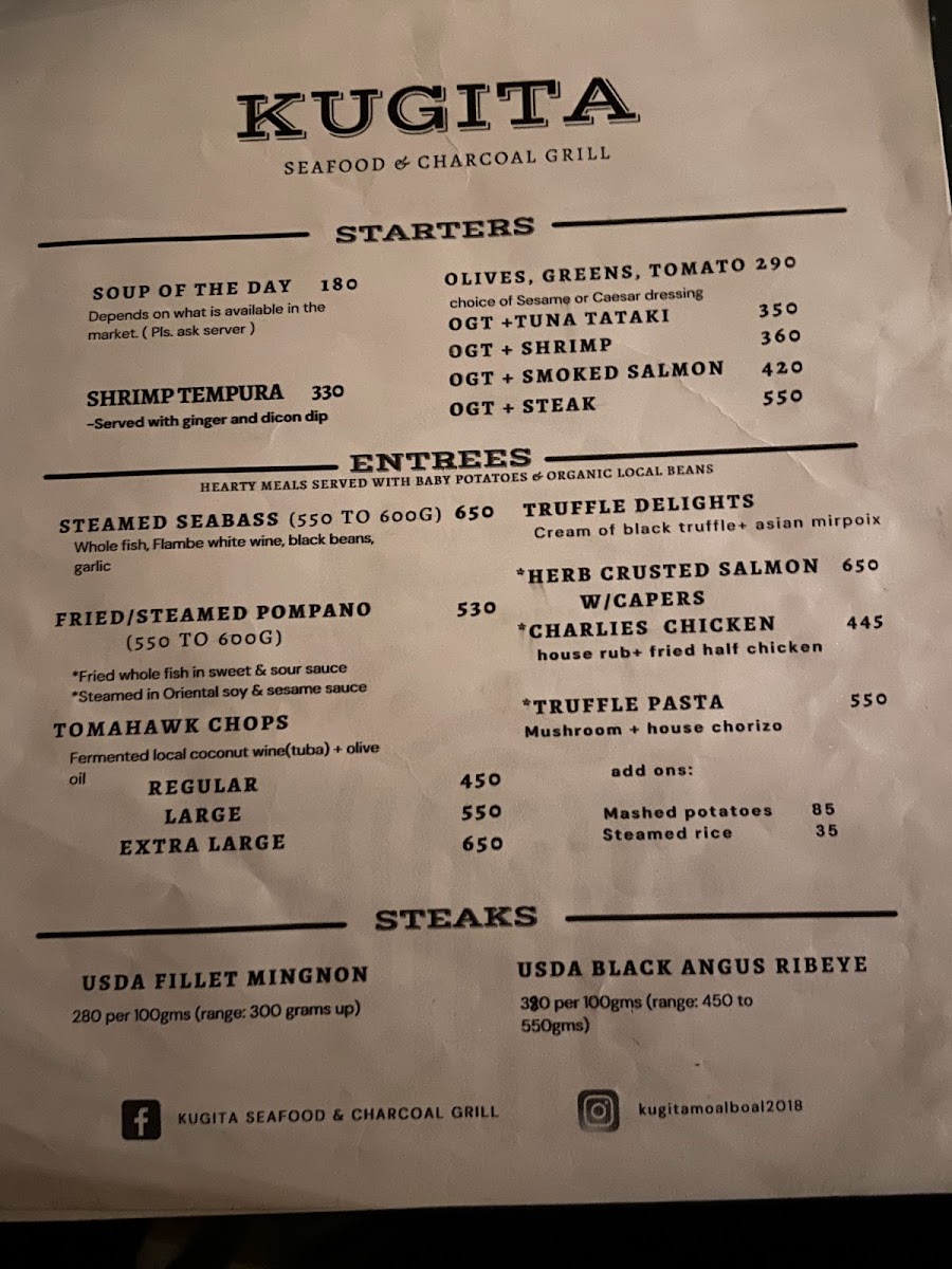 Menu Kugita Seafood & Charcoal Grill-6
