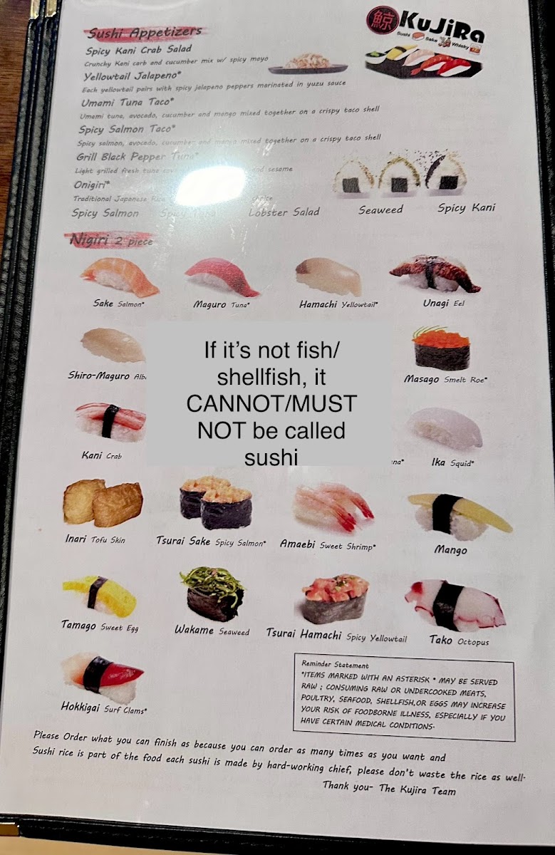 Menu Kujira Sushi & Bar-6