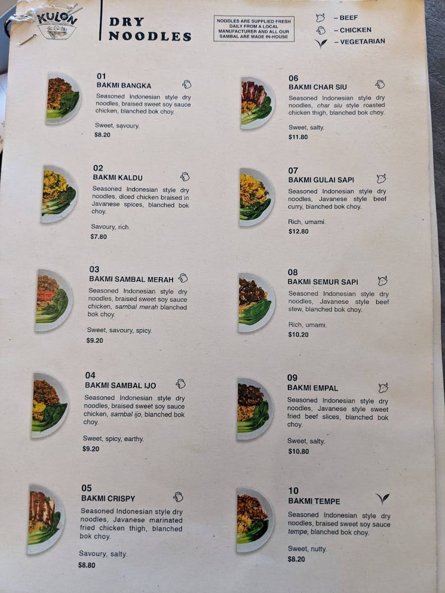 Menu Kulon-7