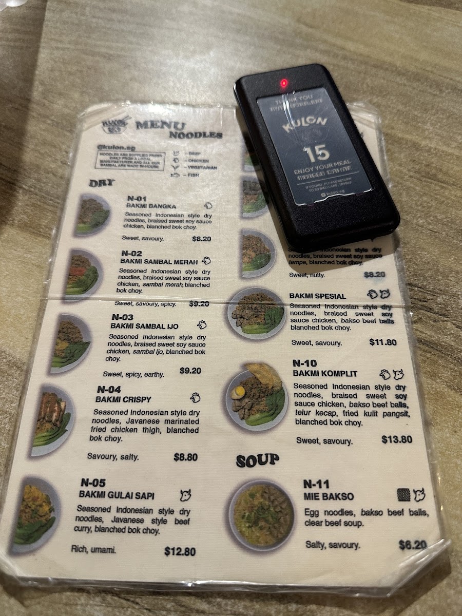 Menu Kulon-8