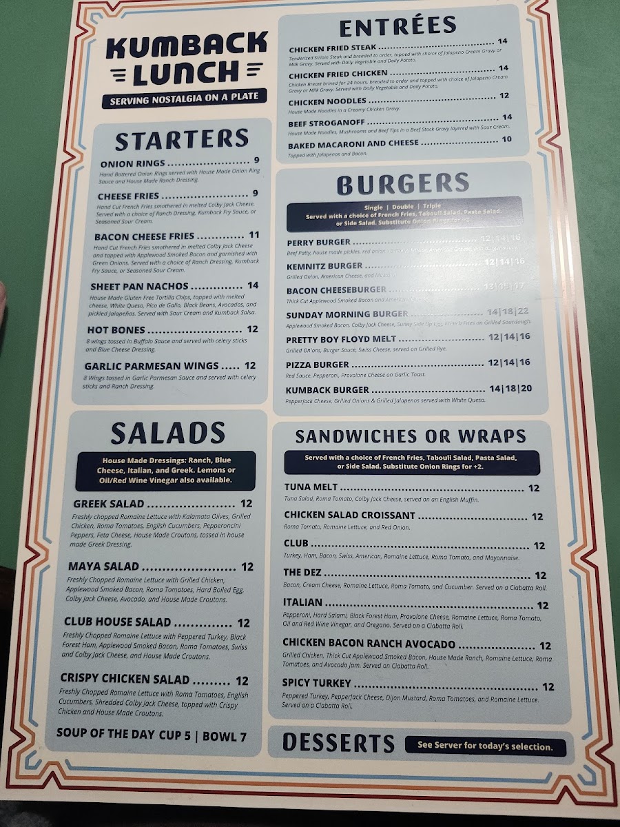 Menu Kumback Lunch-1