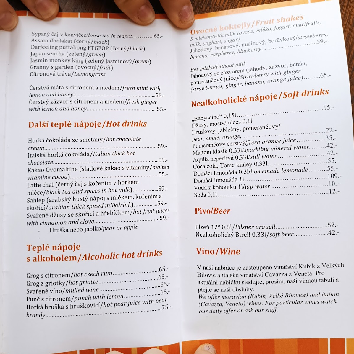 Menu Kumbál-1