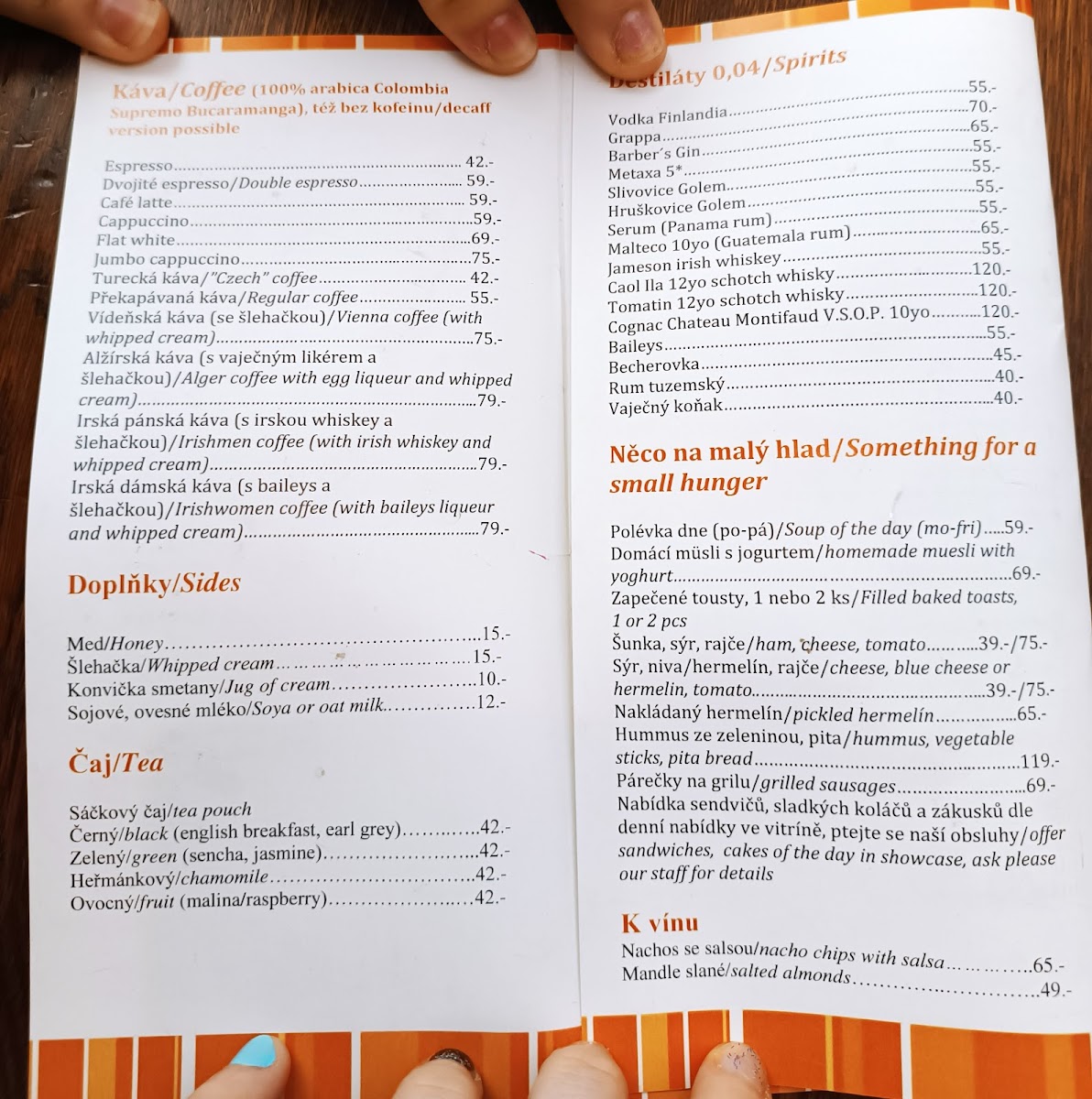 Menu Kumbál-2