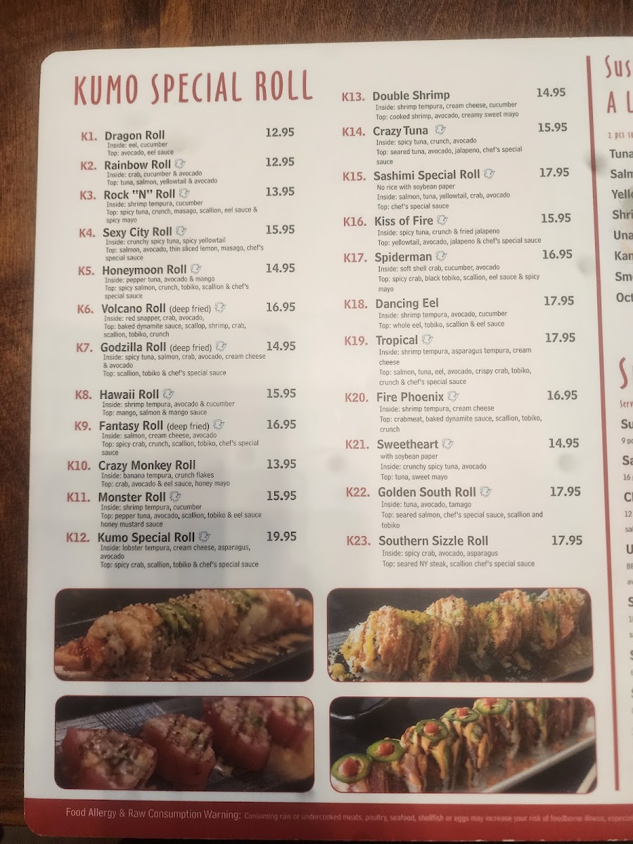 Menu Kumo Sushi & Ramen-9
