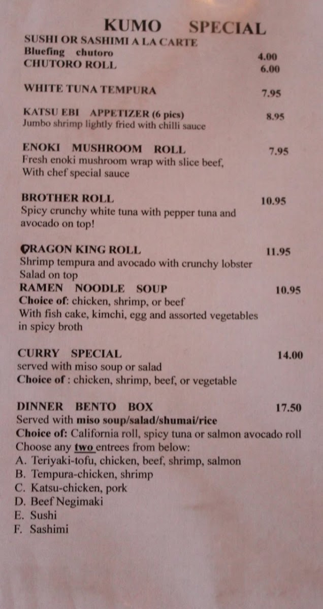 Menu Kumo Sushi-2