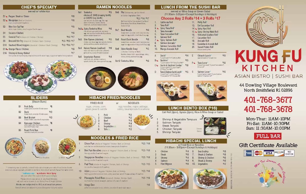 Menu Kung Fu Kitchen Asian Bistro&sushi Bar-2